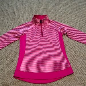 Pink Vineyard Vines 1/4 zip pullover